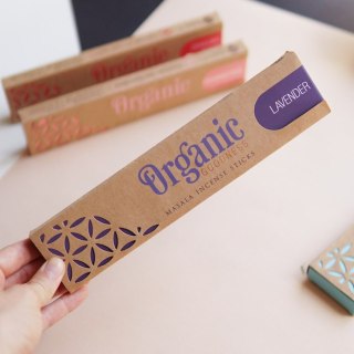 Indyjskie kadzidełka Organic Lawenda