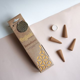 Kadzidła stożkowe Organic Sandalwood