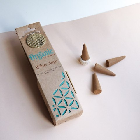 Kadzidła stożkowe Organic White Sage