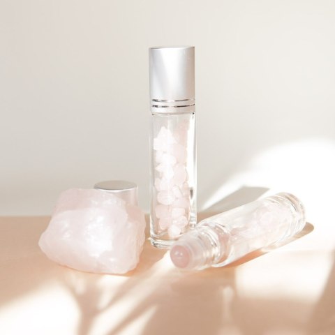 Butelka z kulką z kryształami - awenturyn