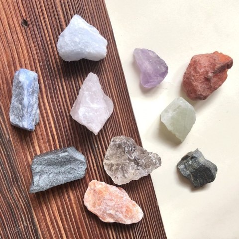 Dłoń Pełna Skarbów - zestaw minerałów