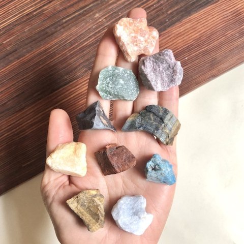 Dłoń Pełna Skarbów - zestaw minerałów