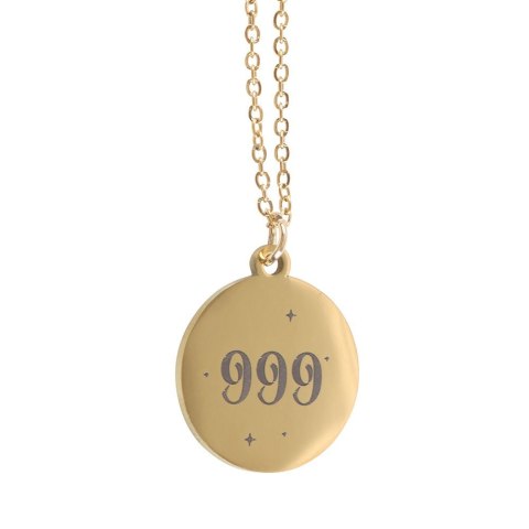 Naszyjnik z liczbą 999