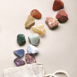 Tęczowy zestaw kryształów