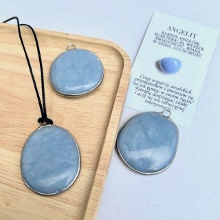 Wisior z kamieni naturalnych handmade - angelit
